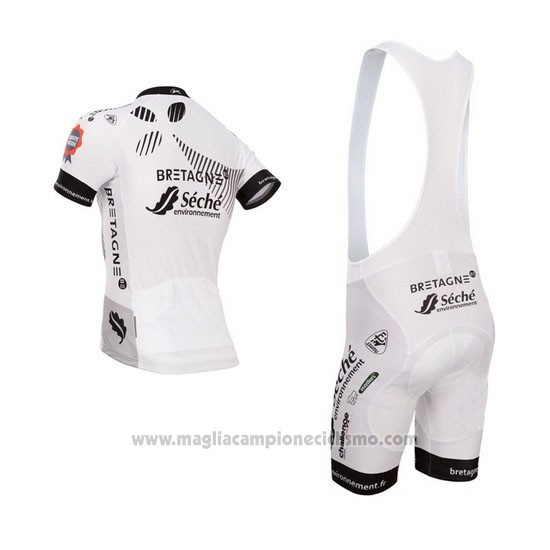 2015 Abbigliamento Ciclismo Seche Nero e Bianco Manica Corta e Salopette